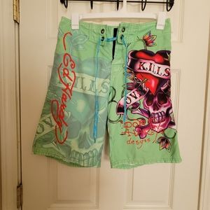 Ed Hardy swim trunks